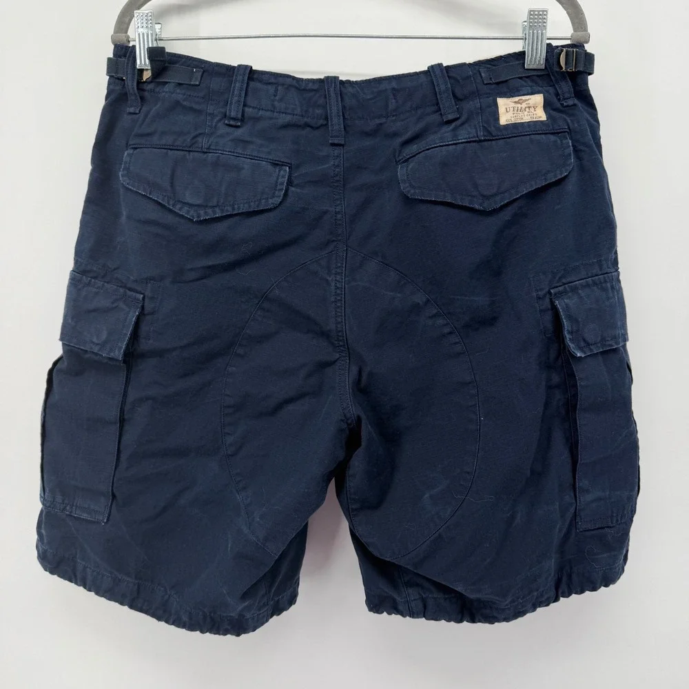 Polo Ralph Lauren Shorts Mens 32 Navy Surplus Chino Cargo Ripstop Classic Fit 9